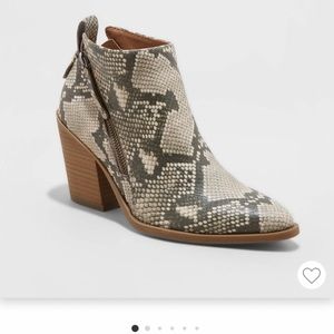 Target Snake Skin Bootie